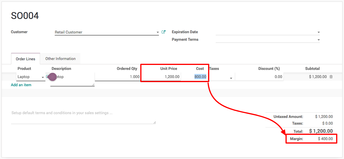 Sales Settings